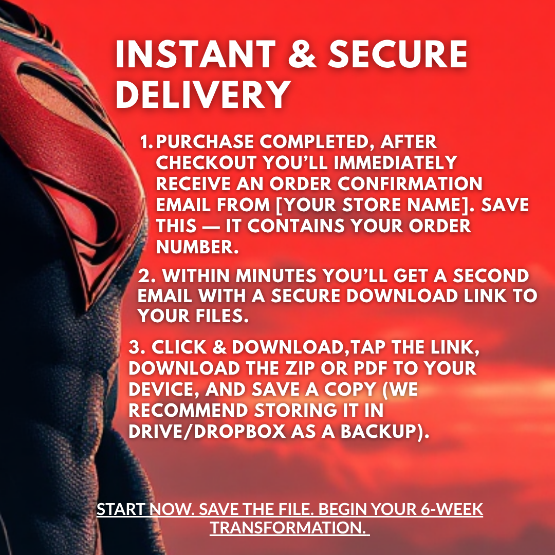 Superman Physique Blueprint – Complete fitness, Nutrition & Skin Transformation System